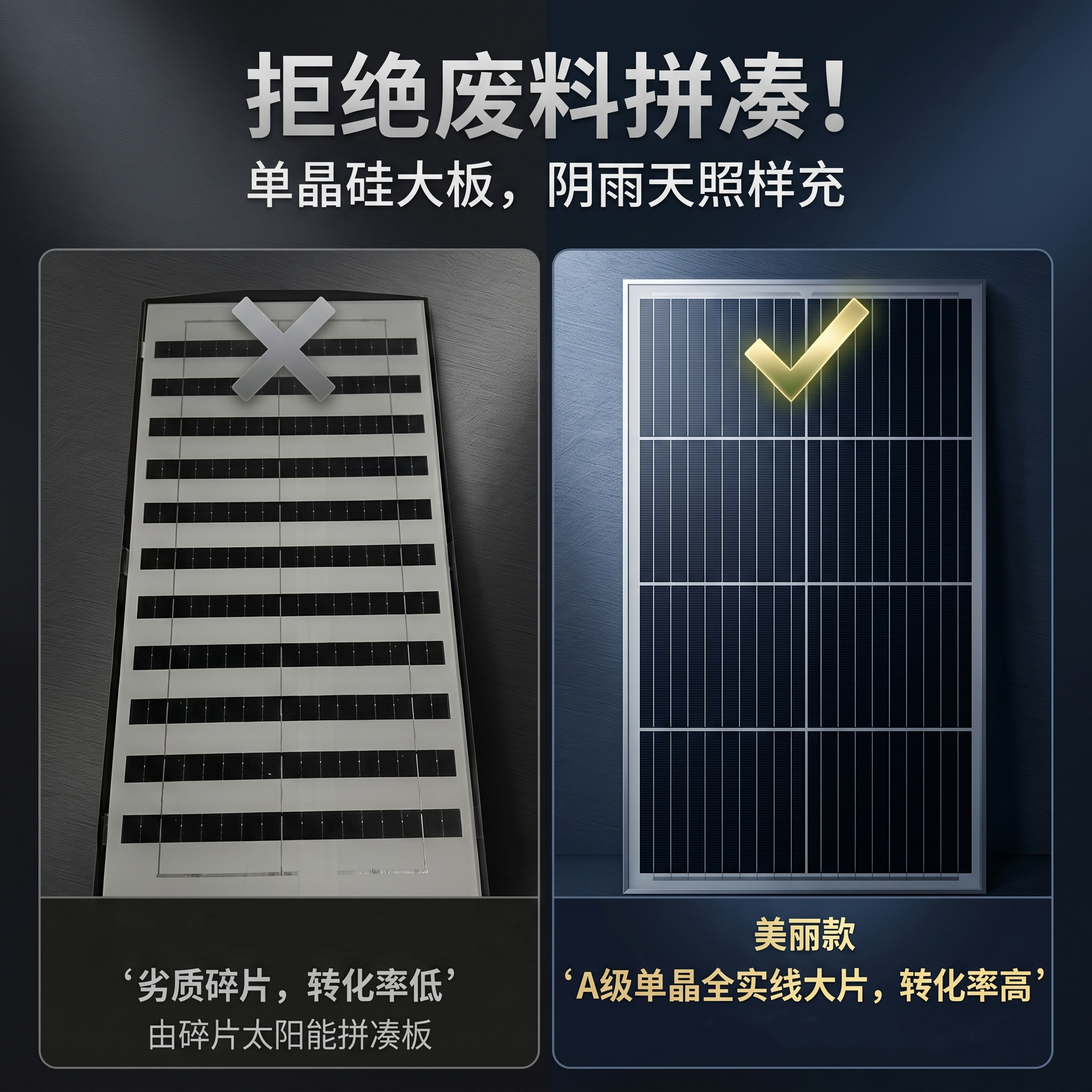 太阳能板对比
